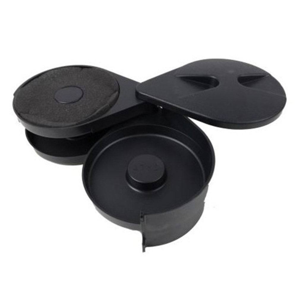 Winco 3-Tray Glass Rimmer, Black, BARCR100P MPN:CR-100P