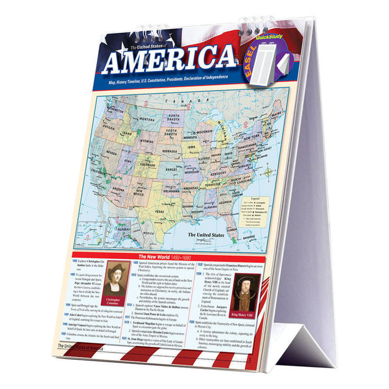 QuickStudy Easel, The United States Of America MPN:225737