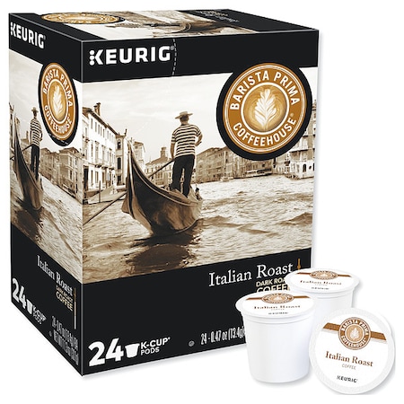 Coffee, Italian Roast, Pod, Caffeinated, Ground, 2.82 lb, 96 PK MPN:6614CT