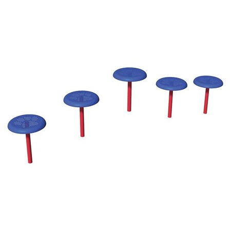 Dog Park 5-Stepping Paws, Red/Blue MPN:PBARK-470-P