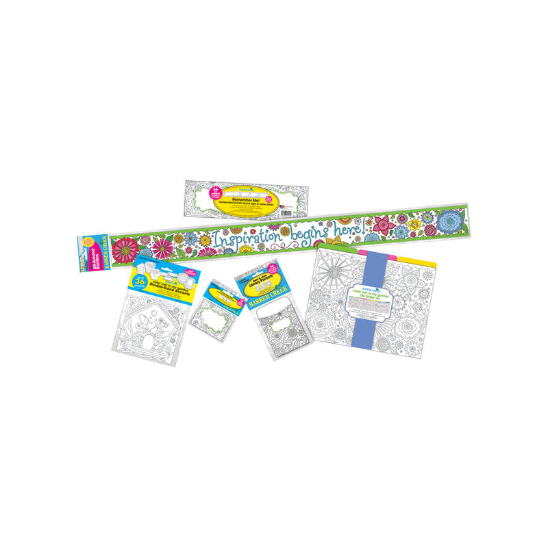Barker Creek Classroom Decor Set, Color Me! In My Garden, Pre-K To College MPN:BC3727