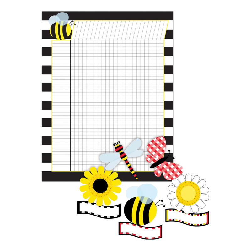 Barker Creek Chart And Accent Set, 17in x 22in, Wide Stripe MPN:BC3737