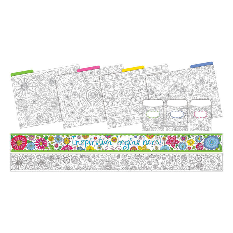 Barker Creek Color Me! Curated Collection Bulletin Board Set, Multicolor MPN:BCP3517