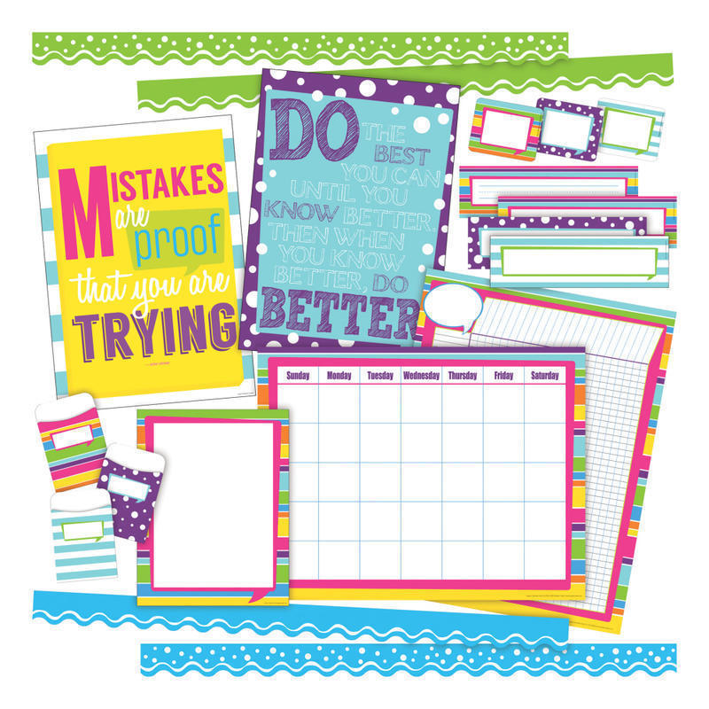 Barker Creek Happy Curated Collection Bulletin Board Set, Multicolor MPN:BCP3518