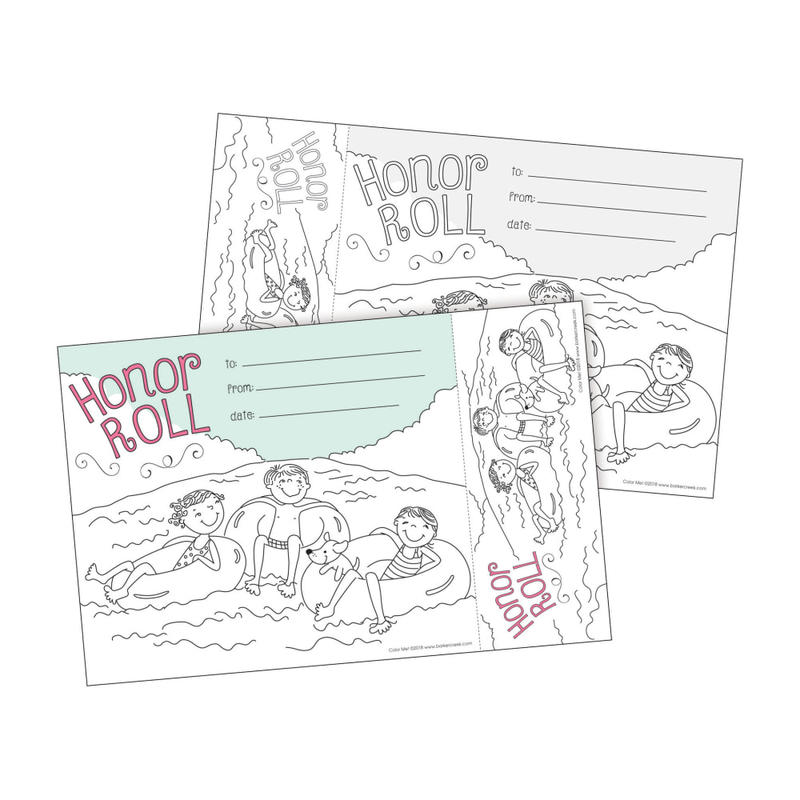 Barker Creek Color Me! Awards And Bookmarks Set, Honor Roll MPN:BC429