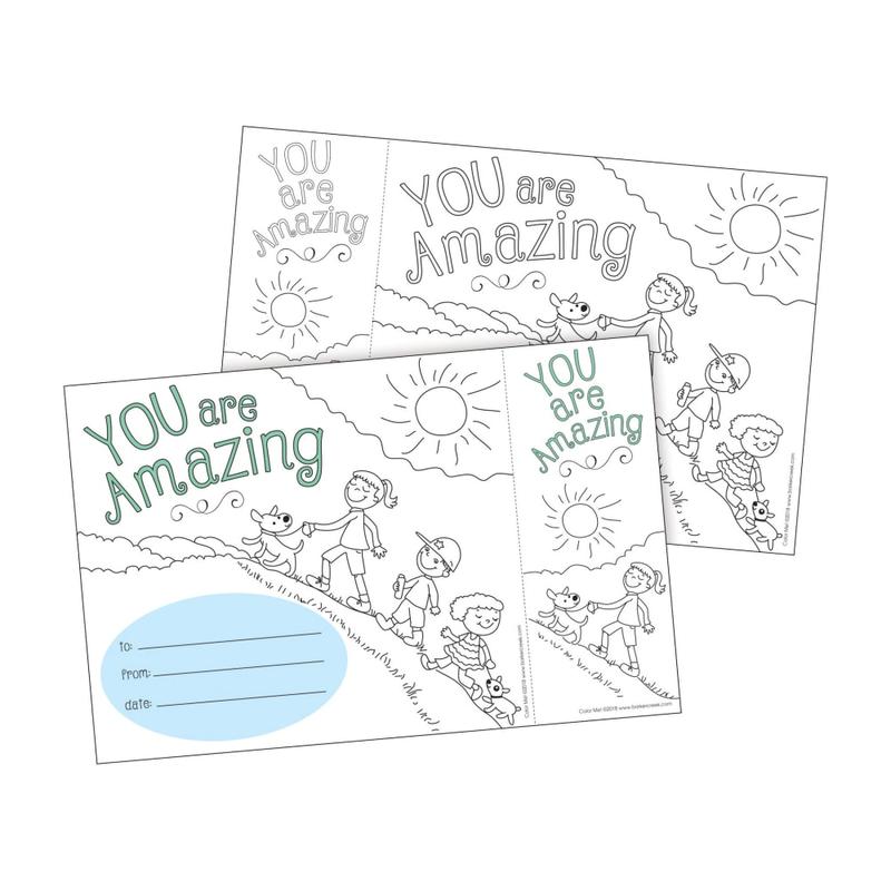 Barker Creek Color Me! Awards And Bookmarks Set, You Are Amazing MPN:BC431