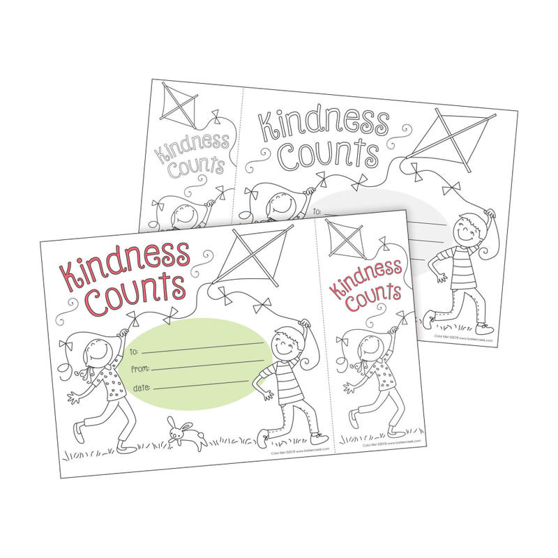 Barker Creek Color Me! Awards And Bookmarks Set, Kindness Counts MPN:BC432