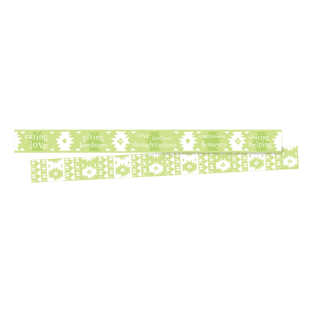 Barker Creek Double-Sided Borders, 3in x 35in, Thoughtfulness, 12 Strips Per Pack, Set Of 2 Packs MPN:4006