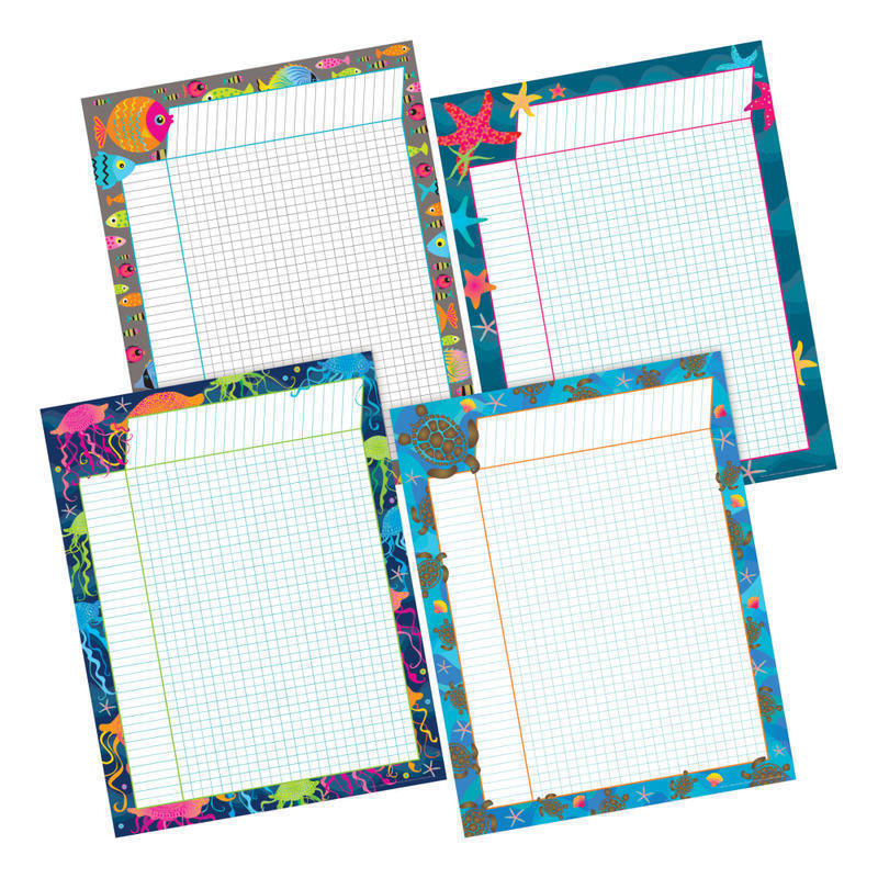 Barker Creek Incentive Charts, 22in x 17in, Kai Ola, Pack Of 4 Charts MPN:579