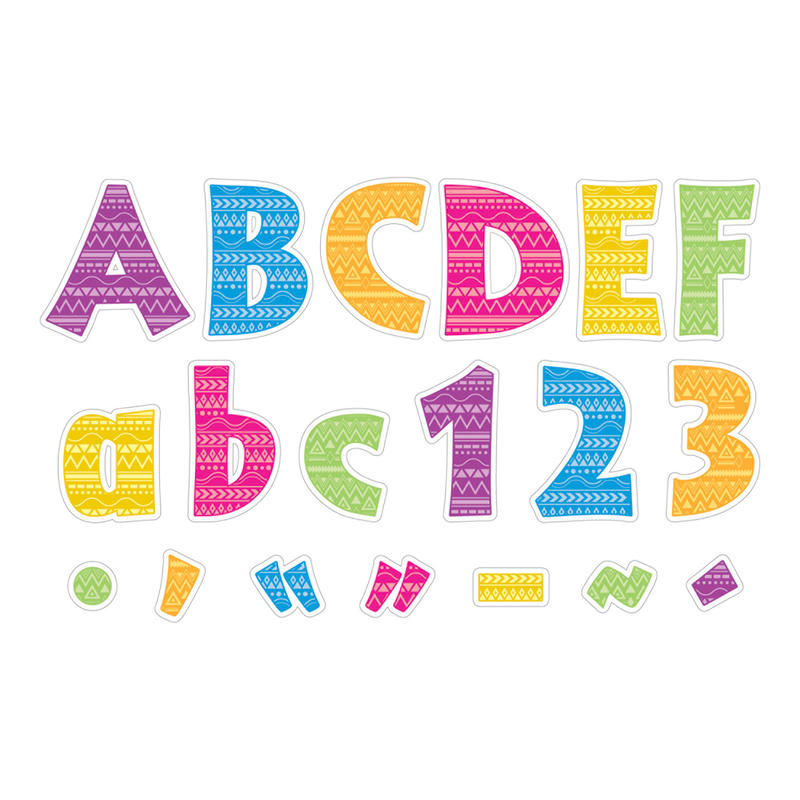 Barker Creek Letter Pop-Outs, 4in, Kai Ola, Set Of 255 MPN:BC1729