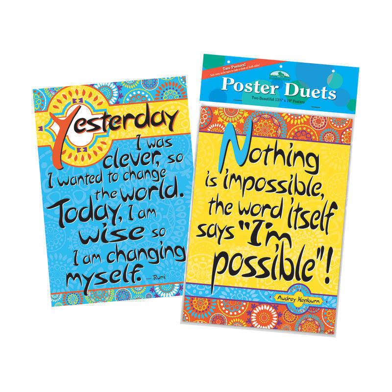 Barker Creek Poster Duet Set, Im Possible, Pack Of 2 MPN:BC1887