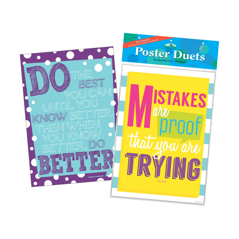 Barker Creek Poster Duet Set, Keep Trying, Pack Of 2 MPN:BC1888