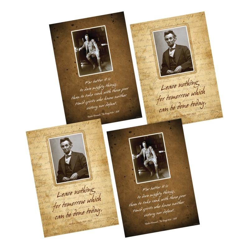 Barker Creek Poster Pack, 19in x 13 1/4in, Presidential, Set Of 2 MPN:BC3541