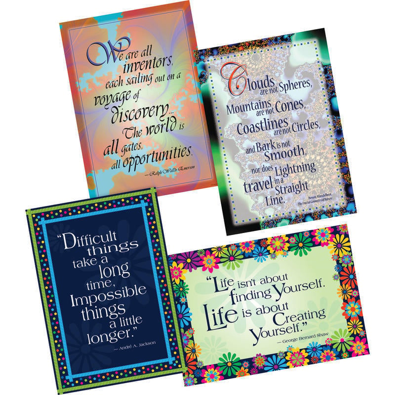 Barker Creek Poster Pack, 19in x 13 1/4in, Dare To Dream, Set Of 4 MPN:BC3606