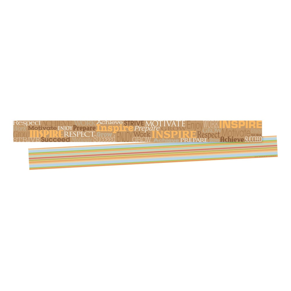 Barker Creek Double-Sided Border Strips, 3in x 35in, Word Wall Inspire, Set Of 24 MPN:BC3675