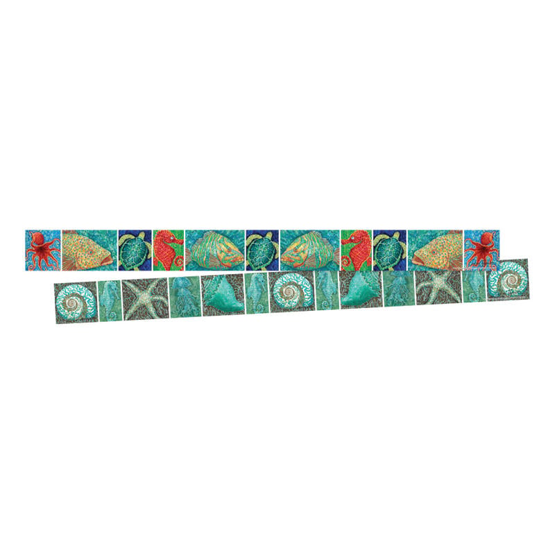 Barker Creek Double-Sided Border Strips, 3in x 35in, Surfs Up Coral Reef, Set Of 24 MPN:BC3678