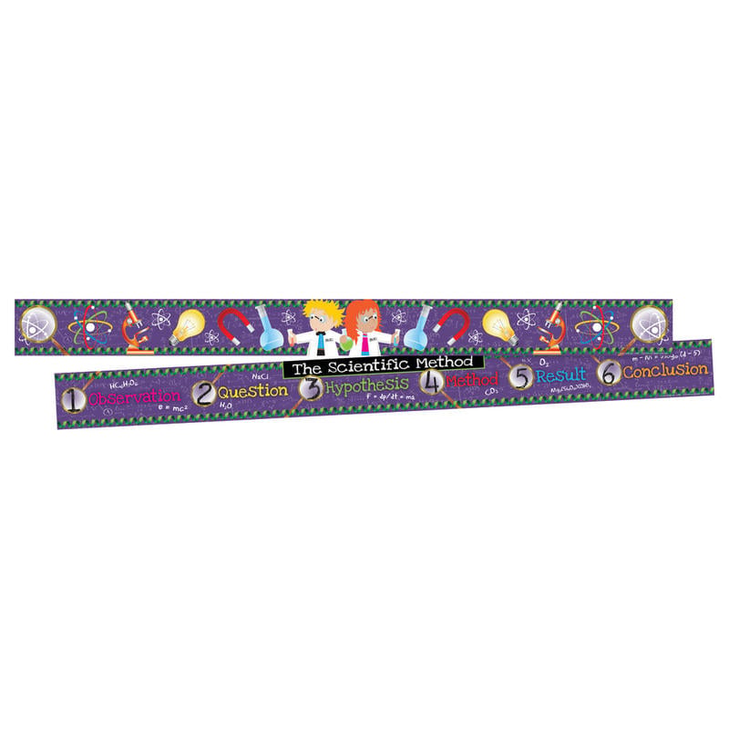 Barker Creek Double-Sided Border Strips, 3in x 35in, Science, Set Of 24 MPN:BC3689