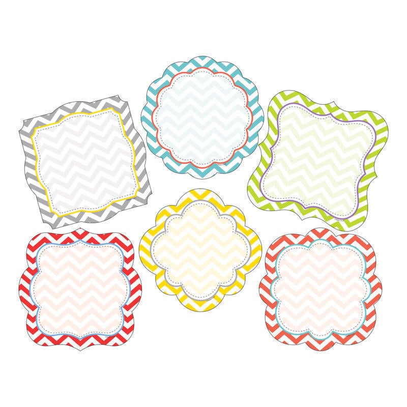 Barker Creek Accents, Double-Sided, Chevron Beautiful, Pack Of 72 MPN:BC3712