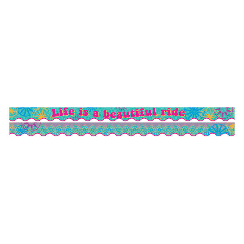 Barker Creek Scalloped-Edge Double-Sided Borders, 2 1/4in x 36in, Bohemian, Pack Of 13 MPN:BC909