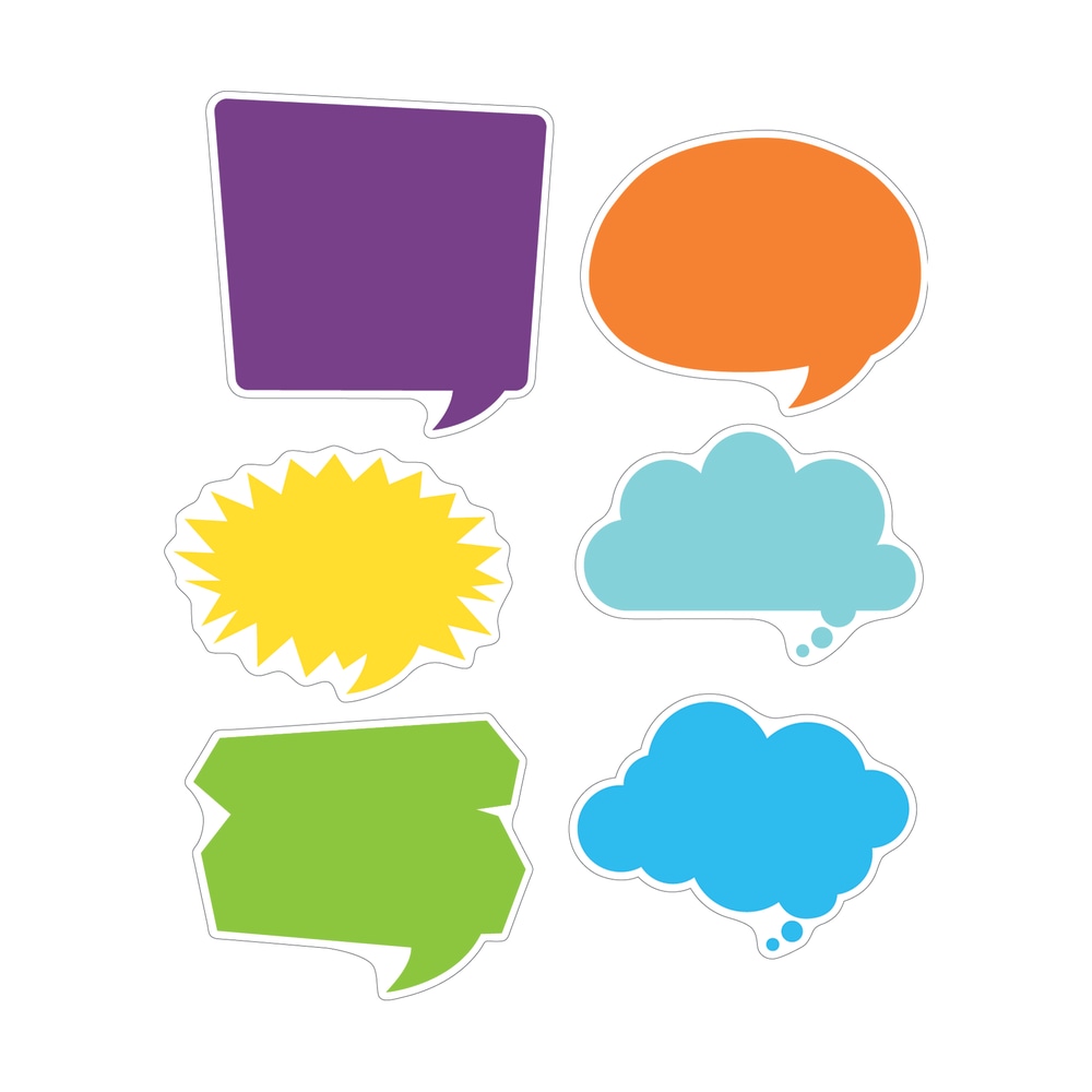Barker Creek Accents, Double-Sided, Happy Talk, Pack Of 36 MPN:LL2208