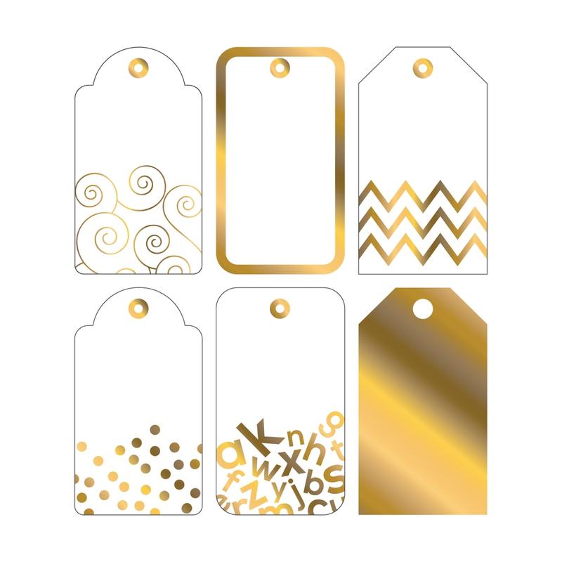 Barker Creek Accents, Double-Sided, Gold, Pack Of 36 MPN:LL2210