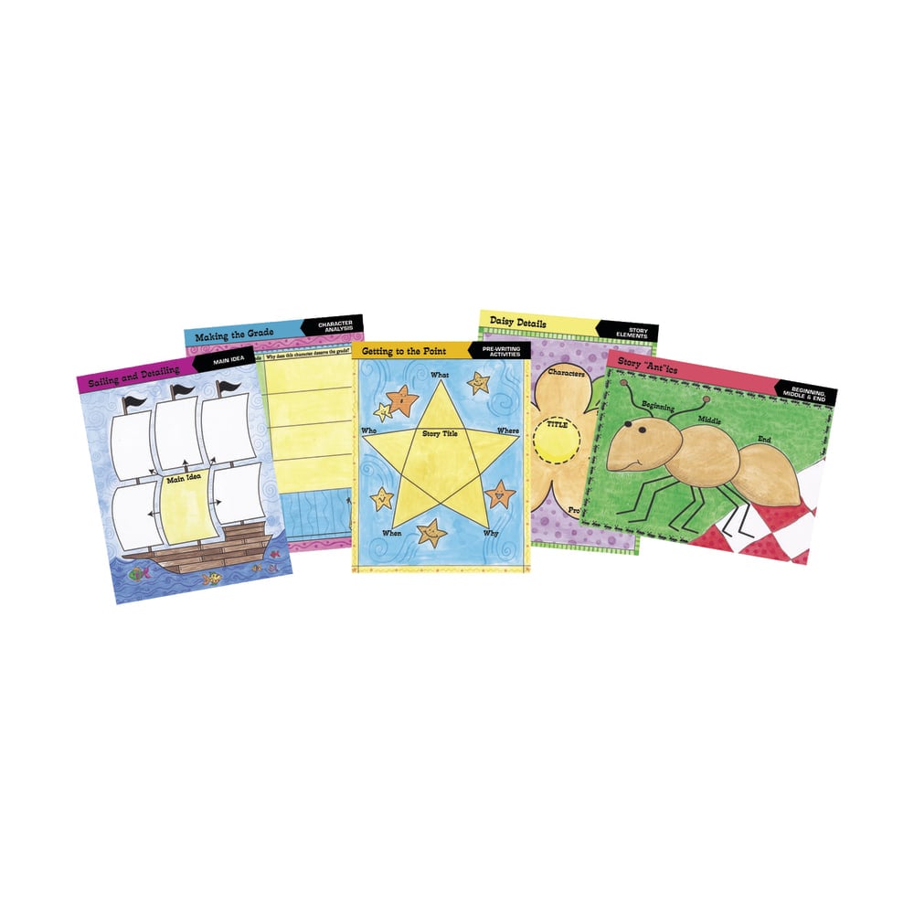 Barker Creek Chart Set, Graphic Organizer 1, 17in x 22in, Grades 2+, Pack Of 10 MPN:LL503