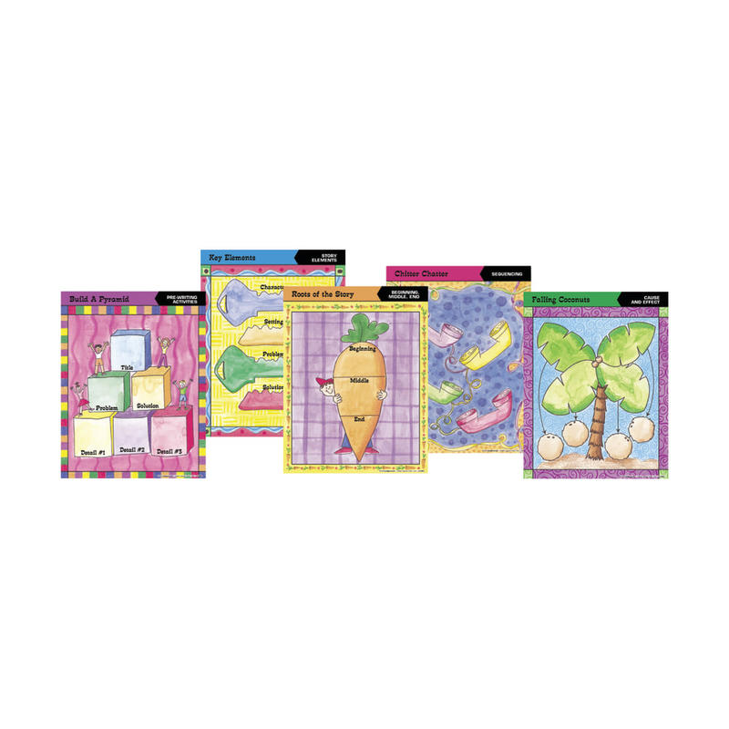 Barker Creek Chart Set, Graphic Organizer 2, 17in x 22in, Grades 1+, Pack Of 10 MPN:LL504