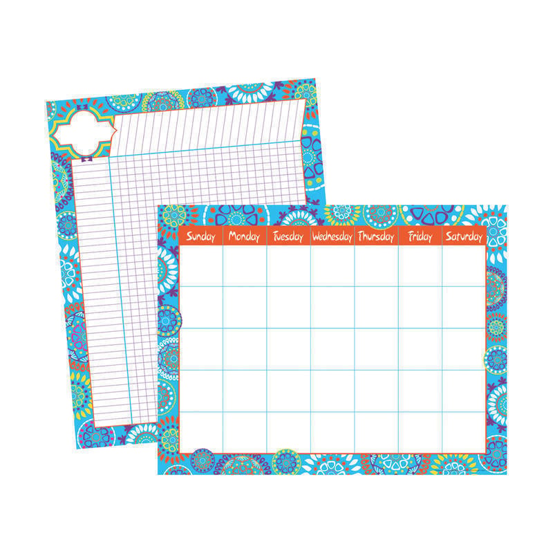 Barker Creek Chart Set, Moroccan, 17in x 22in, Grades Pre-K+, Pack Of 2 MPN:LL575