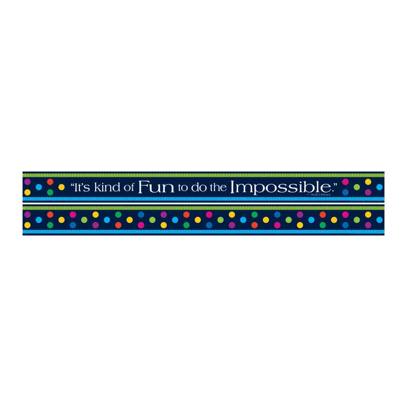 Barker Creek Double-Sided Straight-Edge Border Strips, 3in x 35in, Italy Punti, Pack Of 12 MPN:LL960