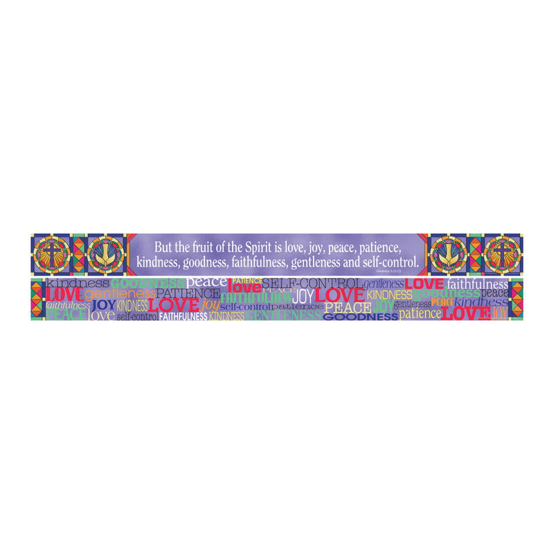 Barker Creek Double-Sided Straight-Edge Border Strips, 3in x 35in, Fruit Spirit, Pack Of 12 MPN:LL966