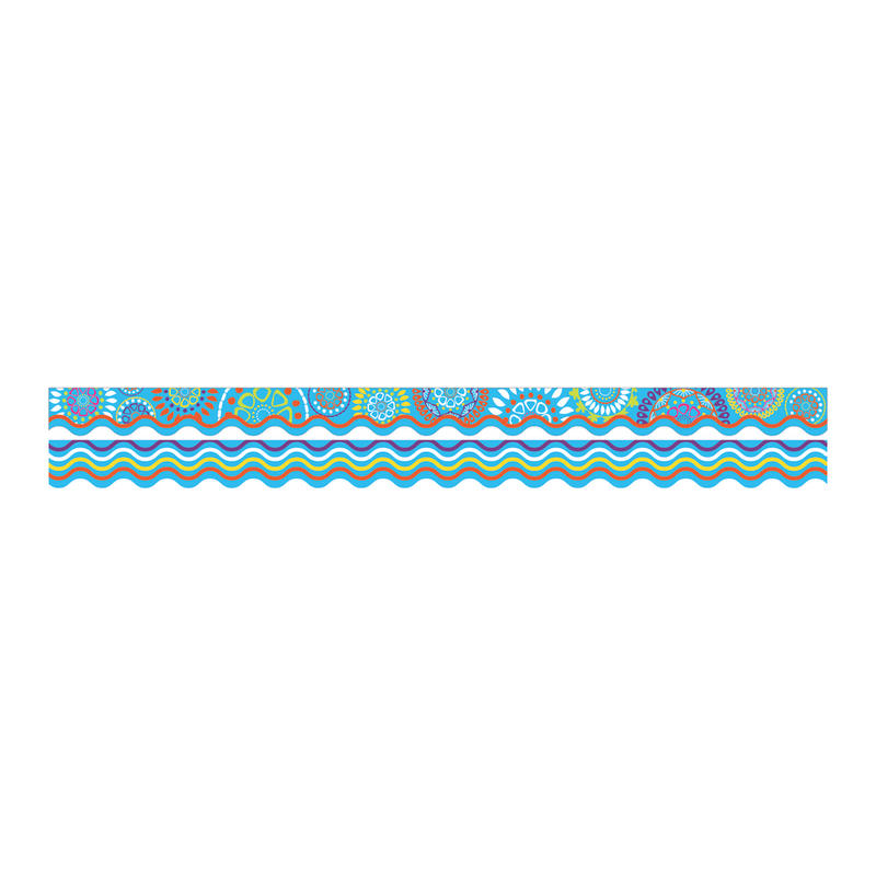 Barker Creek Scalloped-Edge Double-Sided Borders, 2 1/4in x 36in, Moroccan, Pack Of 13 MPN:LL975