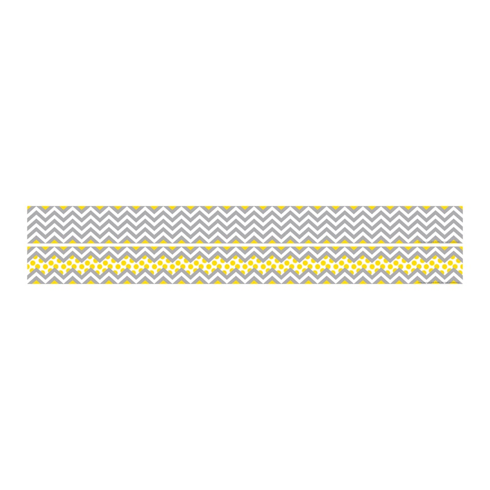 Barker Creek Double-Sided Straight-Edge Border Strips, 3in x 35in, Chevron, Pack Of 12 MPN:LL985