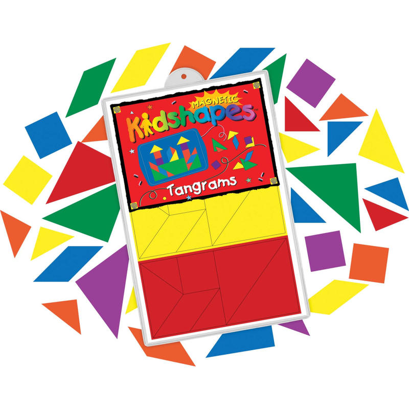 Barker Creek Magnets, Magnetic Kidshapes, Tangrams, Grades Pre-K+, Pack Of 42 MPN:LM2305