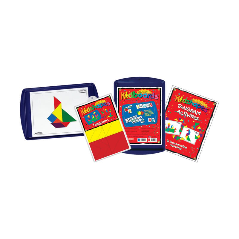 Barker Creek Magnets, Magnetic Kidshapes, Tangram Activity Kit, Grades Pre-K+, Pack Of 44 MPN:LM2325