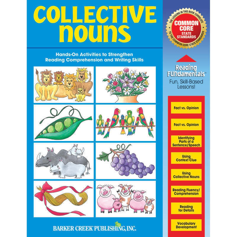Barker Creek Grammar Activity Book, Collective Nouns, Grades 1 To College MPN:LL1605