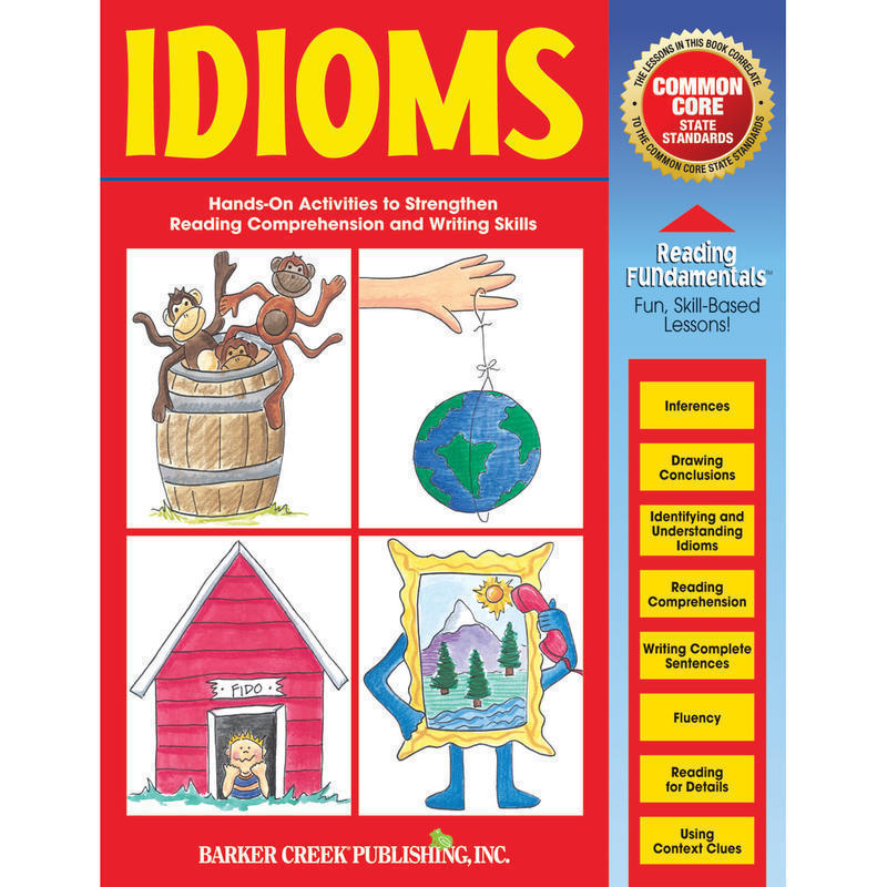 Barker Creek Grammar Activity Book, Idioms, Grades 1 To College MPN:LL1607