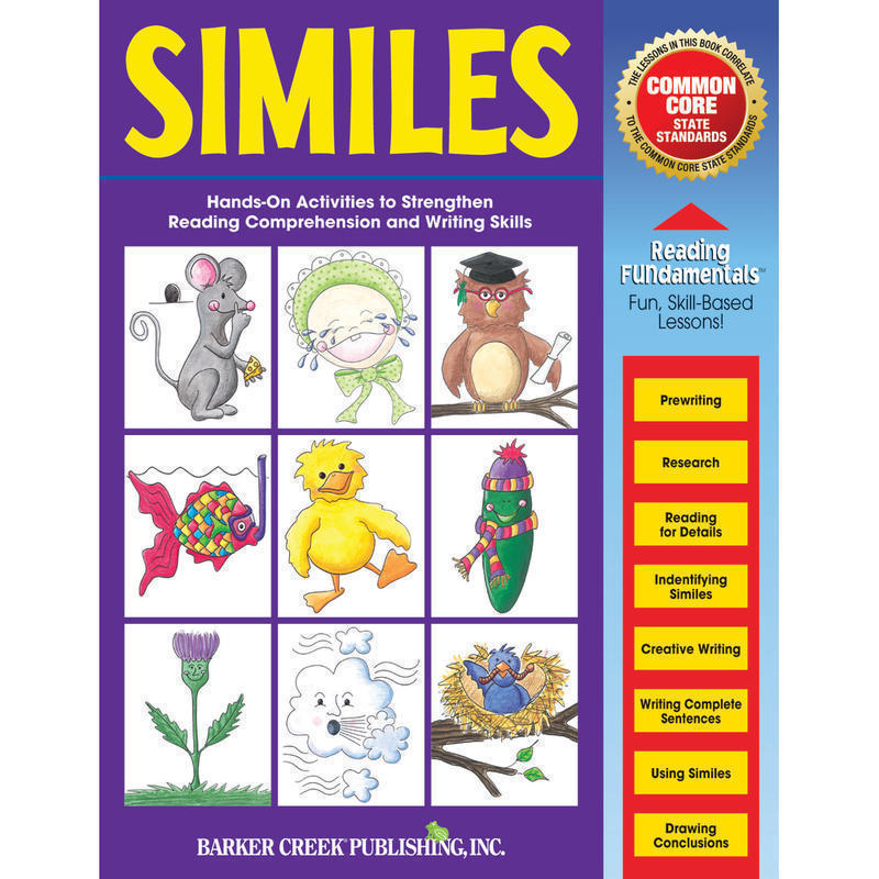 Barker Creek Grammar Activity Book, Similes, Grades 1 To College MPN:LL1608
