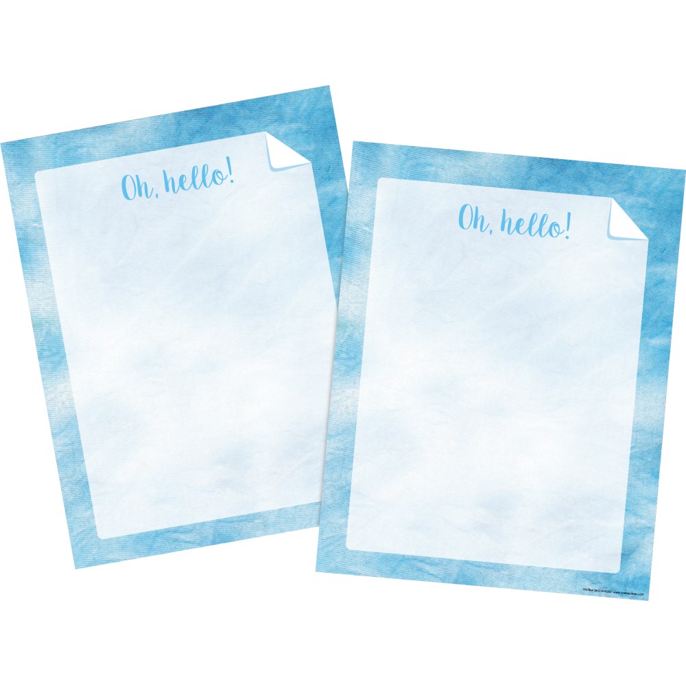 Barker Creek Designer Computer Paper, 8-1/2in x 11in, Blue Tie-Dye, 50 Sheets Per Pack, Set Of 2 Packs MPN:4337
