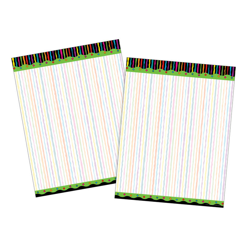 Barker Creek Computer Paper, Letter Paper Size, 60 Lb, Neon Stripe, 100 Sheets MPN:BC3610