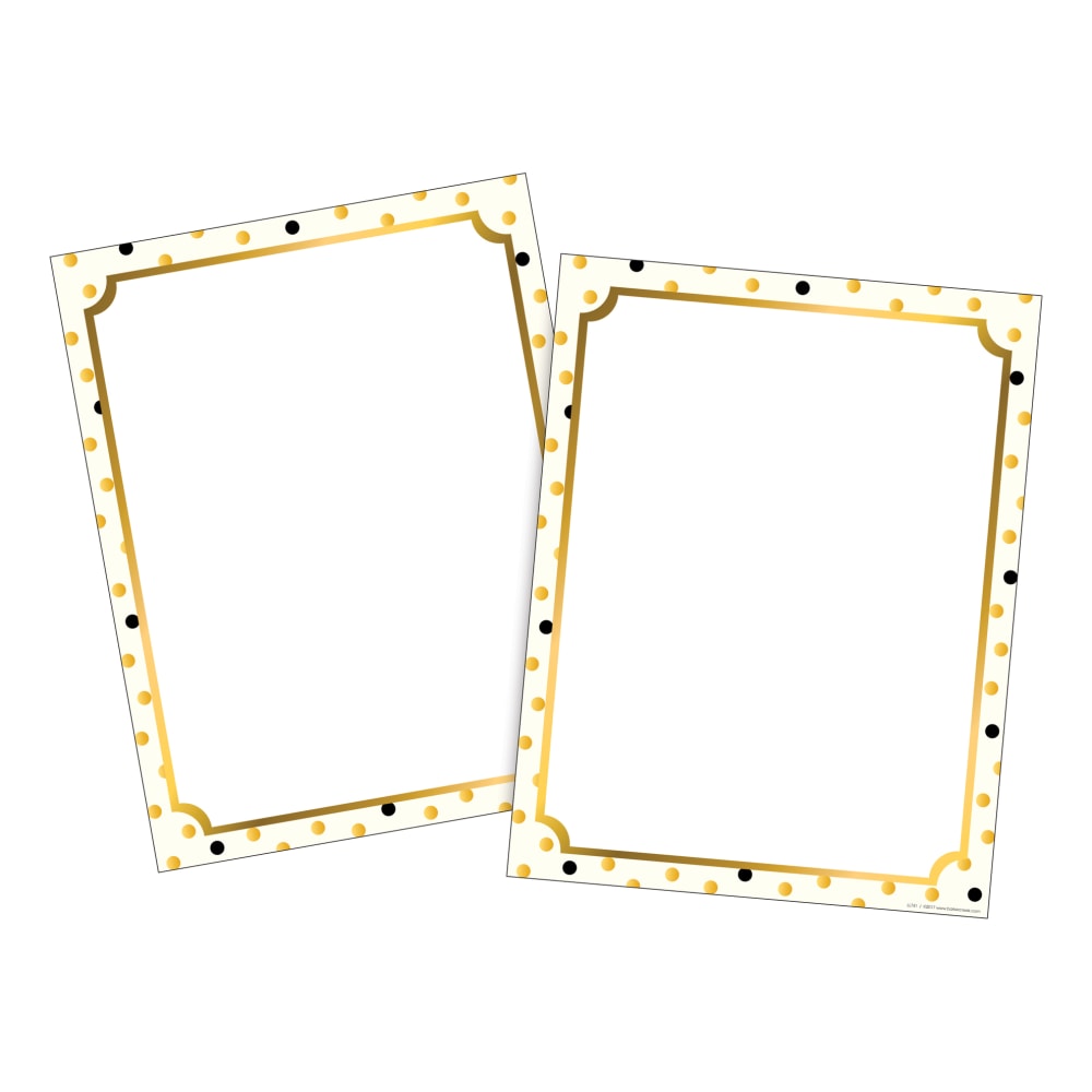 Barker Creek Computer Paper, Letter Paper Size, 60 Lb, Gold, 100 Sheets MPN:BC3624