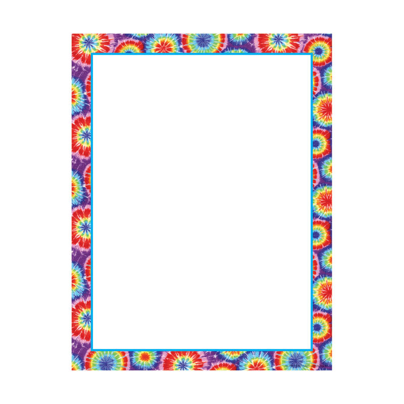 Barker Creek Computer Paper, 8 1/2in x 11in, Tie-Dye, Pack Of 50 Sheets MPN:LL715