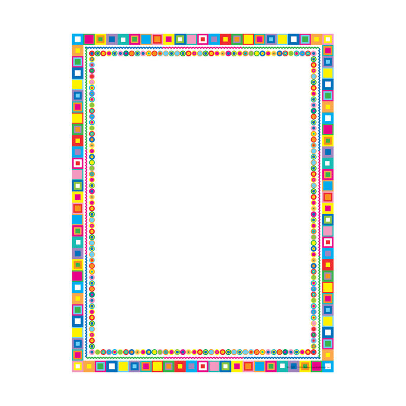 Barker Creek Computer Paper, 8 1/2in x 11in, Retro, Pack Of 50 Sheets MPN:LL722
