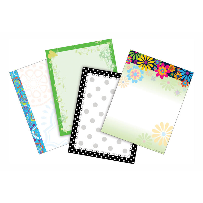 Barker Creek Paper Set, 8 1/2in x 11in, Peaceful Thoughts, Pack Of 200 Sheets MPN:SS-754