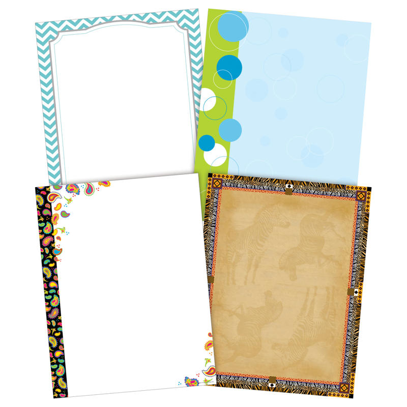 Barker Creek Paper Set, 8 1/2in x 11in, Now We are Stylin, Pack Of 200 Sheets MPN:SS0755