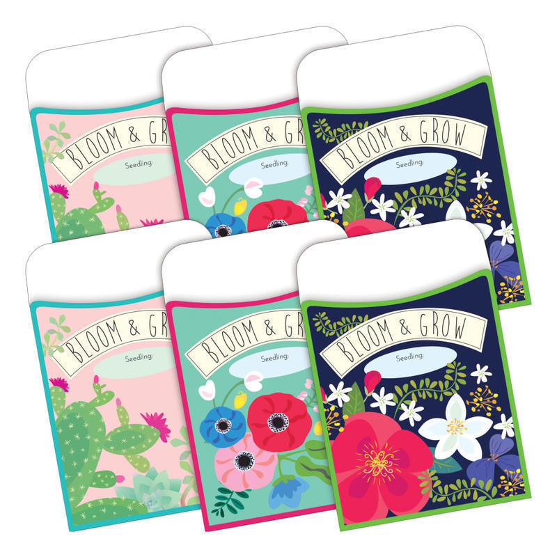 Barker Creek Peel & Stick 2-Design Pockets, 3-1/2in x 5-1/8in, Petals & Prickles, Set Of 60 MPN:BC3580