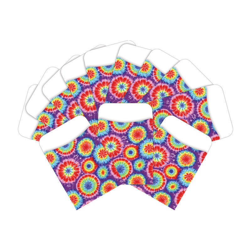 Barker Creek Peel & Stick Library Pockets, 3in x 5in, Tie Dye, Pack Of 60 Pockets MPN:BC3818