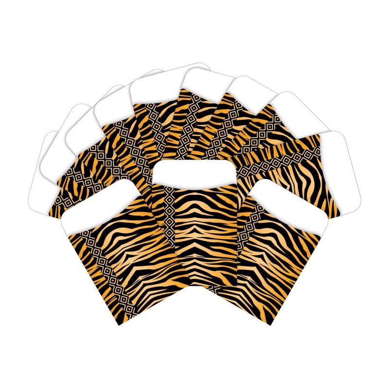Barker Creek Peel & Stick Library Pockets, 3in x 5in, Safari Tiger, Pack Of 60 Pockets MPN:BC3826