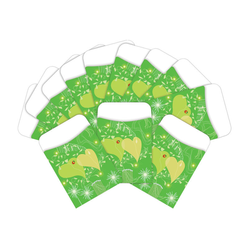 Barker Creek Peel & Stick Library Pockets, 3in x 5in, Go Green, Pack Of 60 Pockets MPN:BC3831