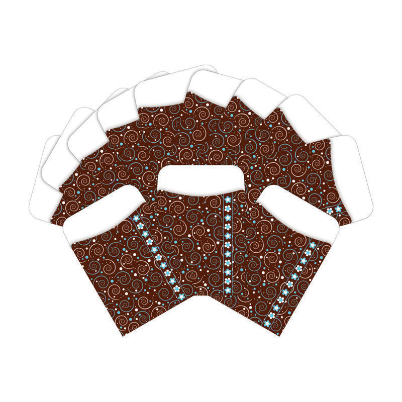 Barker Creek Peel & Stick Library Pockets, 3in x 5in, Hot to Dot, Pack Of 60 Pockets MPN:BC3832