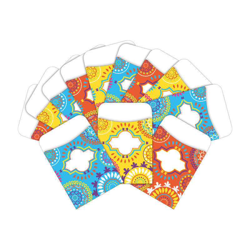 Barker Creek Peel & Stick Library Pockets, 3in x 5in, Moroccan, Pack Of 60 Pockets MPN:BC3841